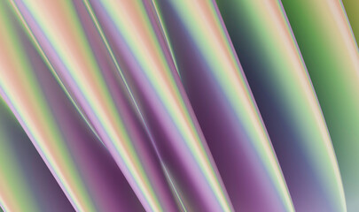 Soft Iridescent Abstract Design with Pastel Shades of Purple and Green