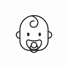cute baby boy icon sign vector