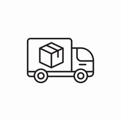 delivery truck icon sign vector