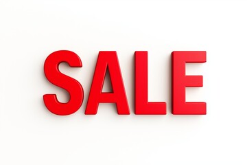 Sale announcement on white background