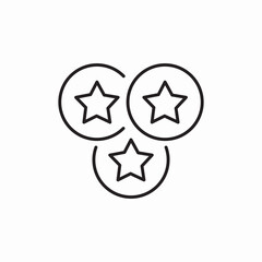 star emblem icon sign vector