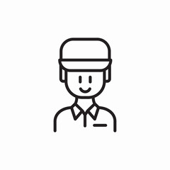 woker employee icon sign vector