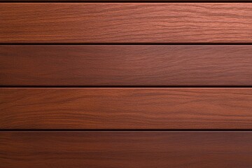 Obraz premium Smooth horizontal wooden planks, rich natural brown grain, minimalistic linear design, warm earthy tone, subtle rustic charm, versatile backdrop, ample copy space