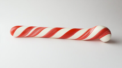 Obraz premium Festive Red and White Candy Cane Sweet Treat Christmas Candy Holiday Dessert