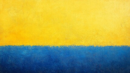 Golden Blue Horizon Overhead View, Acrylic on Canvas, Textured Paint, Abstract Landscape. Abstract art, texture, landscape