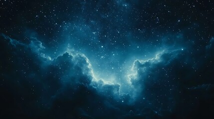 Beautiful night sky with stars and the Milky Way galaxy space background