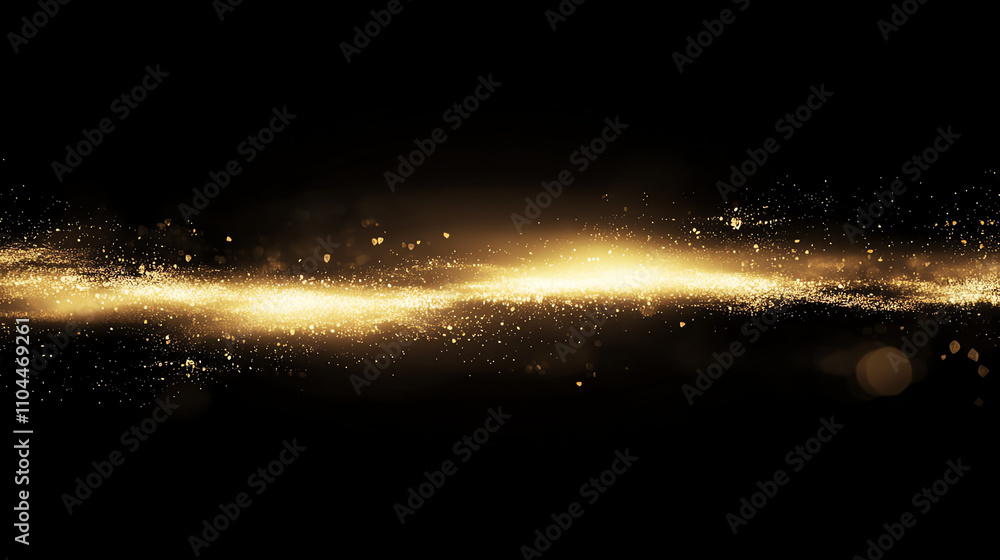 Aufkleber subtle shimmer effect with golden hues creating a stunning visual gradient in a dark backdrop