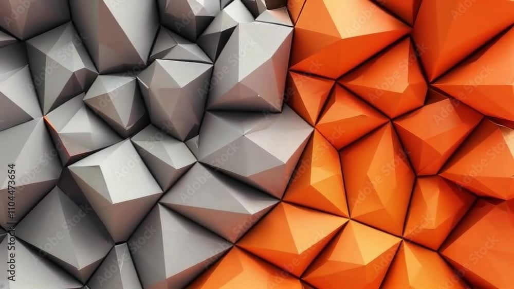 Poster abstract background with triangles