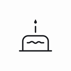 birthday cake icon sign vector