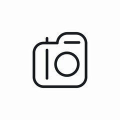 photo camera icon sign vector