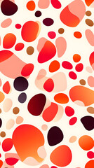 Fototapeta premium Vibrant Abstract Wallpaper Design With Dynamic Shapes and Warm Color Palette