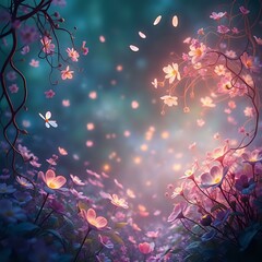 Twilight Garden Blooms