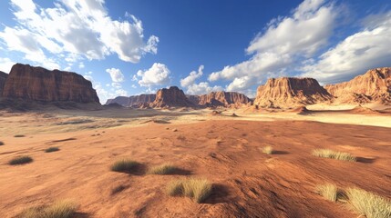 Fototapeta premium Navajo Tribal Park, Monument Valley, blue sky.