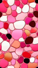 Colorful Pebble Design Exuding Playful Energy and Artistic Charm in Vibrant Hues