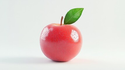 Peach isolated, white
