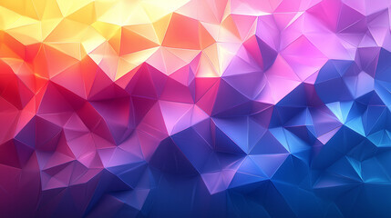 Fototapeta premium Fond d'écran géométrique en art polygonal avec dégradés vibrants