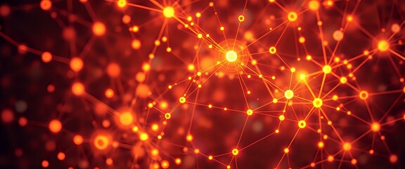 Glowing Neural Network Galaxy Art - Adobe Stock