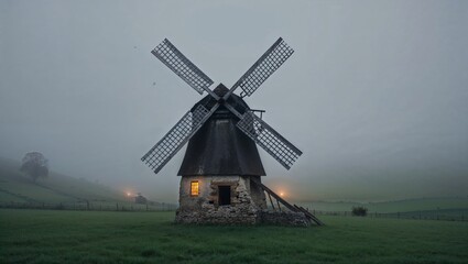 windmill in the country