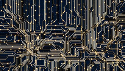 Intricate Circuit Board Design for Tech Marketing - 16:9 Aspect Ratio