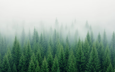 Commercial background of mountain forest natural scenery
