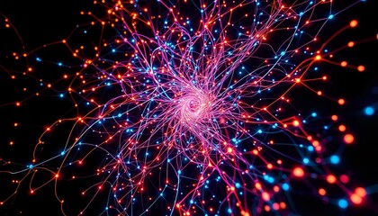 Fototapeta premium Data Vortex Explosion