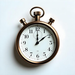 A stopwatch on a white background