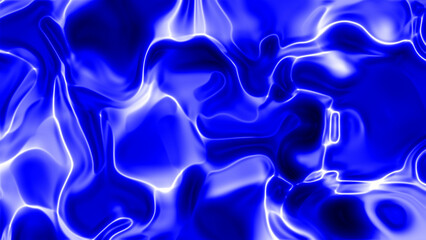 Abstract Blue Swirling Liquid, Dynamic Fluid Motion, Glowing Energy