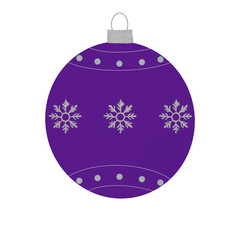 Purple Christmas Ornament
