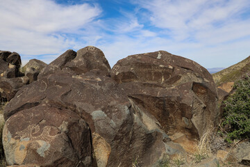 Petroglyphs at Three Rivers Petroglyph Site, New Mexico