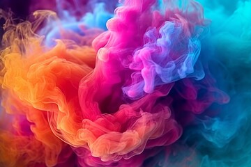 Obraz premium Abstract colorfull horror smoke background with various natural clouds and smoke Beautiful cloudy smoke on an isolated background. soft mystery horror design, spooky background texture 