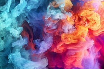 Fototapeta premium Abstract colorfull horror smoke background with various natural clouds and smoke Beautiful cloudy smoke on an isolated background. soft mystery horror design, spooky background texture 