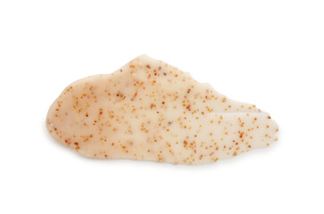 Smear of body scrub isolated on white