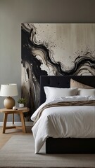 A luxurious bedroom with plush bedding, soft pillows, and elegant decor invites relaxation and restful sleep