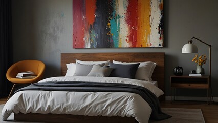 A luxurious bedroom with plush bedding, soft pillows, and elegant decor invites relaxation and restful sleep