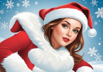 Festive Santa Beauty