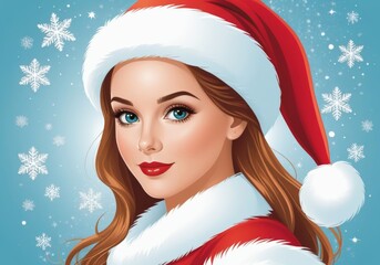 Festive Santa Beauty