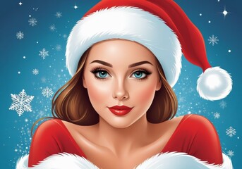 Festive Santa Beauty