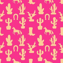 Christmas animals seamless horse pattern for wrapping paper and fabrics
