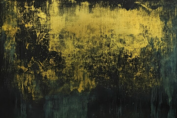 A weathered brass sheet with visible oxidation and a mix of golden and green patina tones.