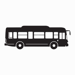 Bus silhouette illustration