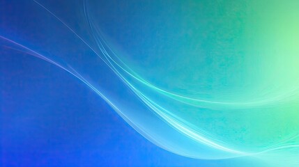 Abstract teal and blue wavy background.