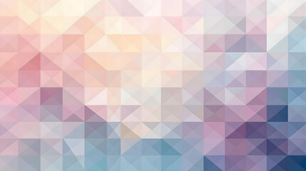 Naklejka premium A geometric grid layered with diffused, gradient hues creating a soothing depth illusion