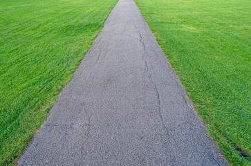 Footpath in a green park