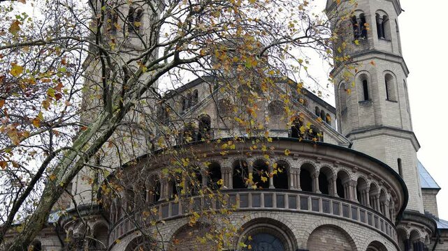 the st aposteln church in cologne germany 4k 25fps video