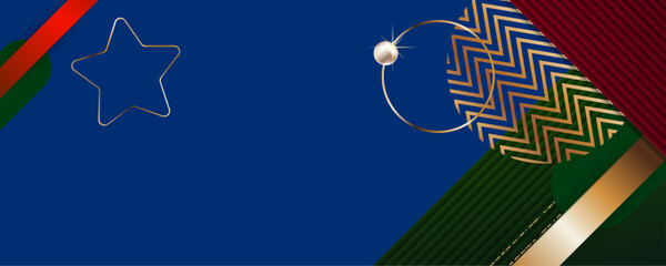 Abstract gold background luxury dark blue and golden line template premium vector