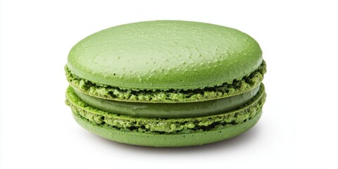 Delicious green macaron delight bakery food photography studio setting close-up view culinary art