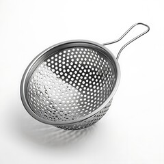 Colander steel selver color kitchen instruments tools more styel transparent or white background  image