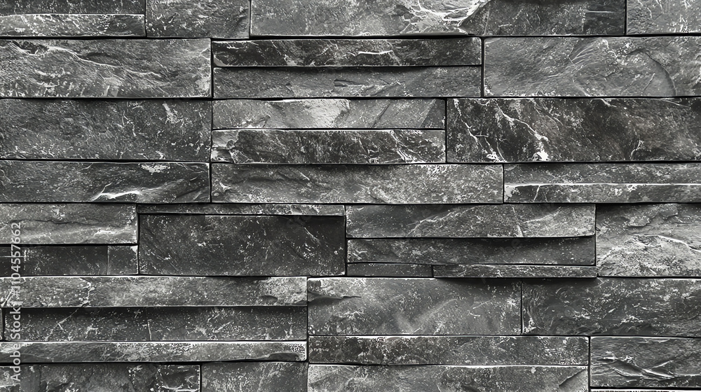 Aufkleber monochrome gray stone pattern creating a sleek and modern texture for interior design