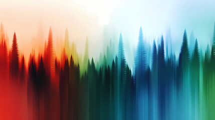 Abstract background with chromatic aberration, overlay of red, blue, and green shapes with a blur effect, digital and futuristic. Chromatic. Illustration
