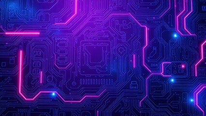 Abstract digital technology background with circuit patterns and glowing lights, background, digital, patterns